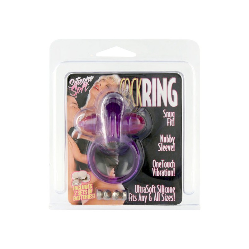 SEVEN CREATIONS - ANEL VIBRADOR DE SILICONE LILAC