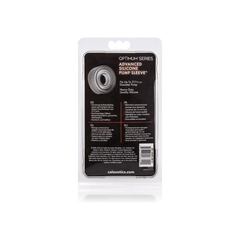 CALEXOTICS - ADV SILICONE PUMP SLEEVE BLACK