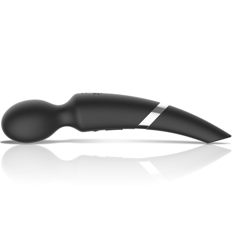 BLACK&SILVER - BECK WAND ET ONDES STIMULANTES EN SILICONE 2 EN 1